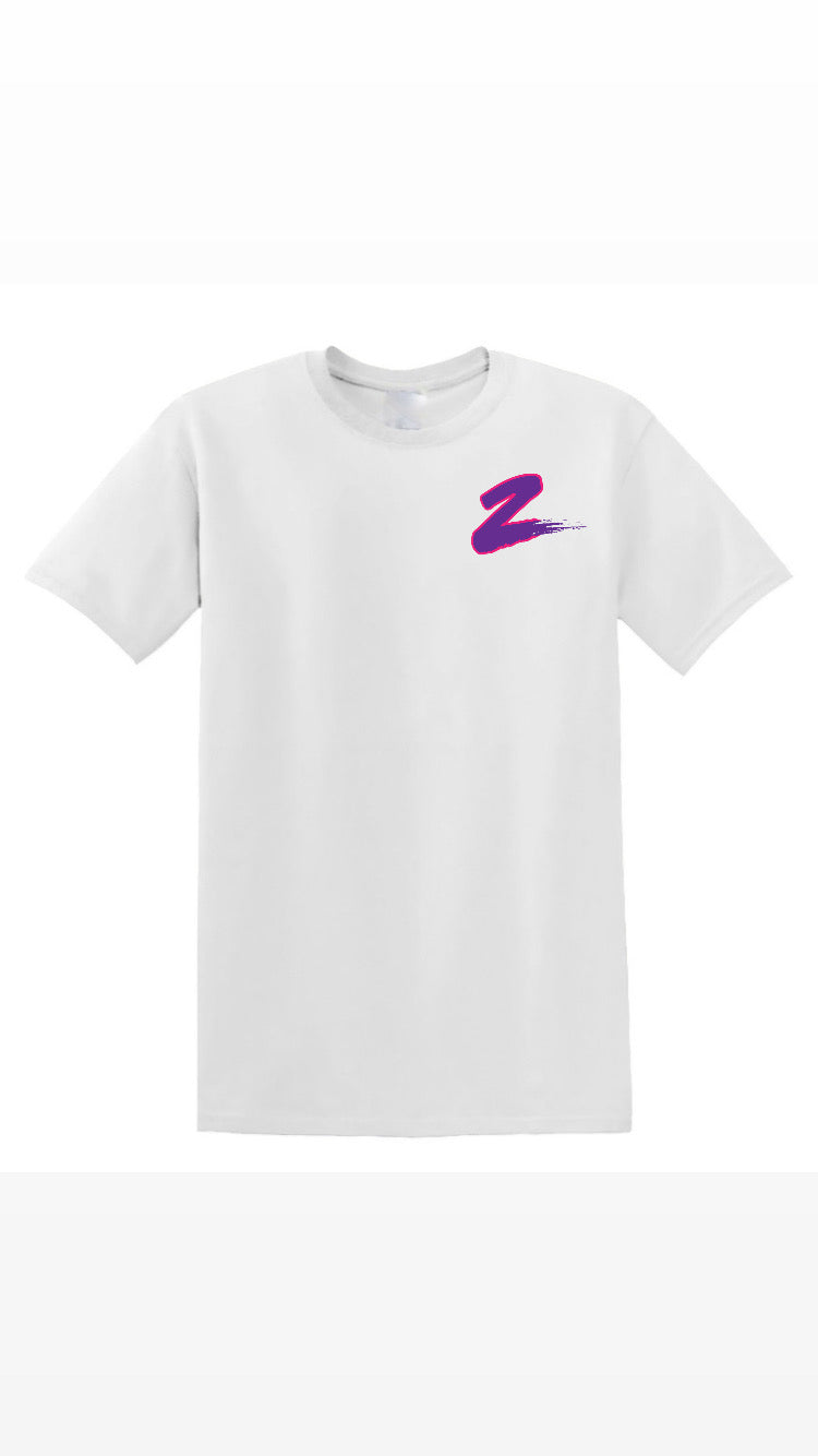 Zacc logo Short sleeve adult UNISEX shirt (small chest logo) *click for more colours*