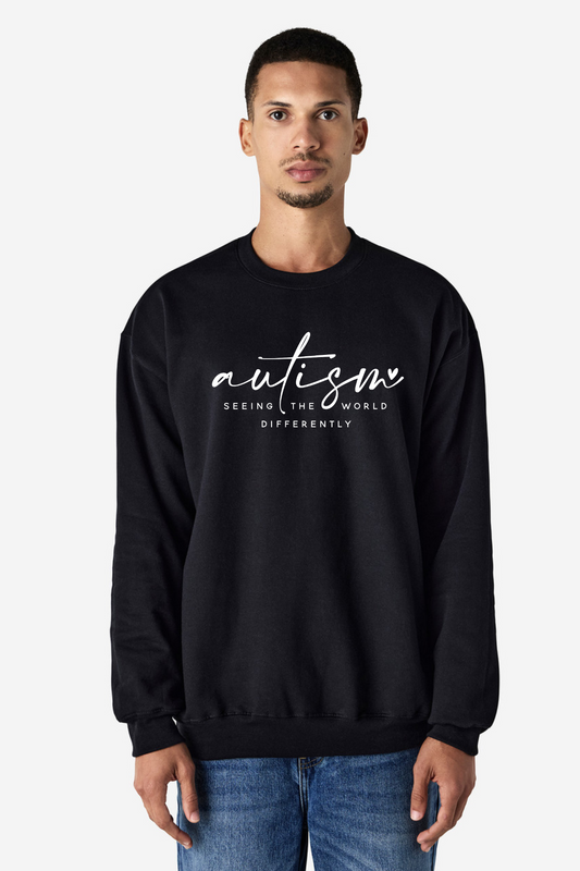 Autism: Seeing the World Differently — Cozy Winter Crew Sweatshirt